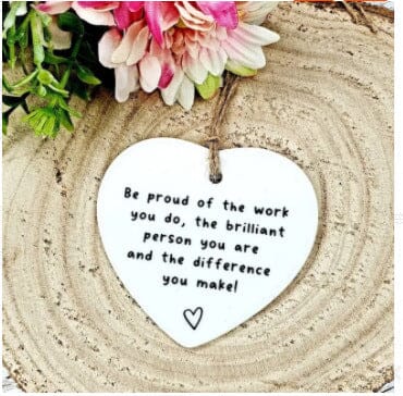 Ceramic Heart Quote card(GIft package) - Image 13