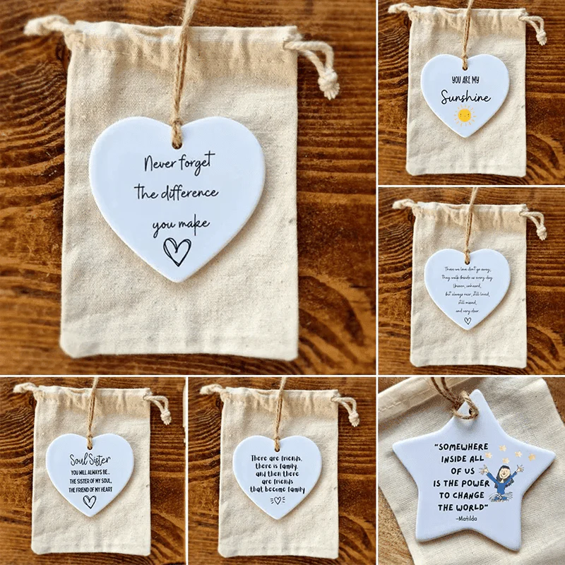 Ceramic Heart Quote card(GIft package) - Image 7