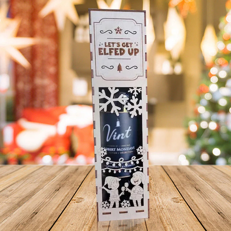 Christmas Funny Wooden Wine Box - Image 5