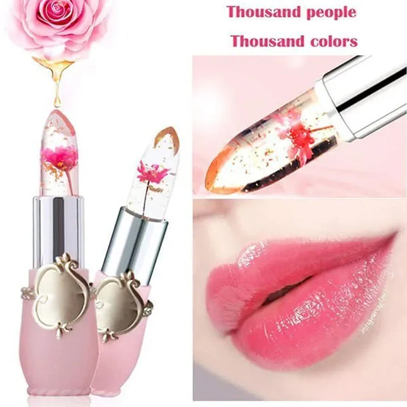 Crystal Jelly Flower Color Changing Lipstick - Image 4