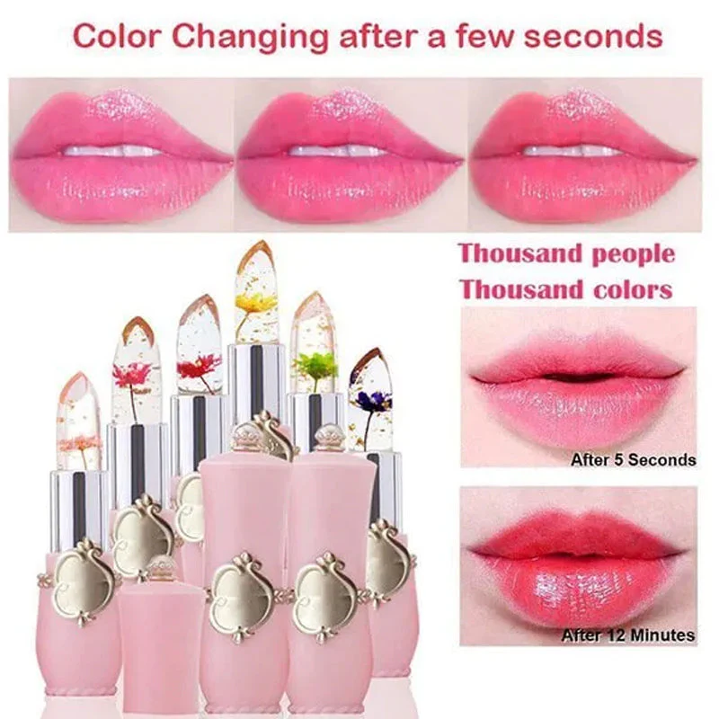 Crystal Jelly Flower Color Changing Lipstick - Image 7
