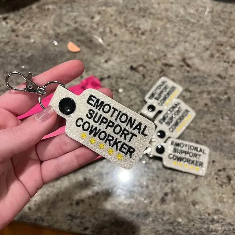 Emotional Support Coworker Keychain - Image 4