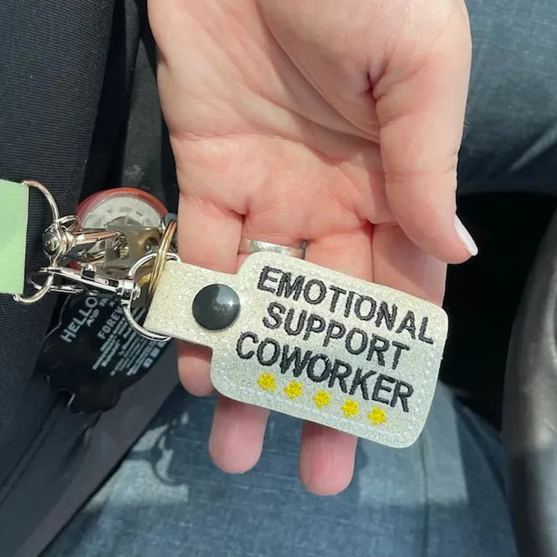 Emotional Support Coworker Keychain - Image 8