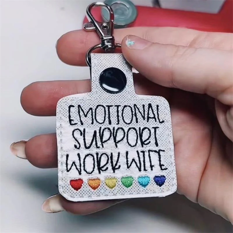 Emotional Support Coworker Keychain - Image 9