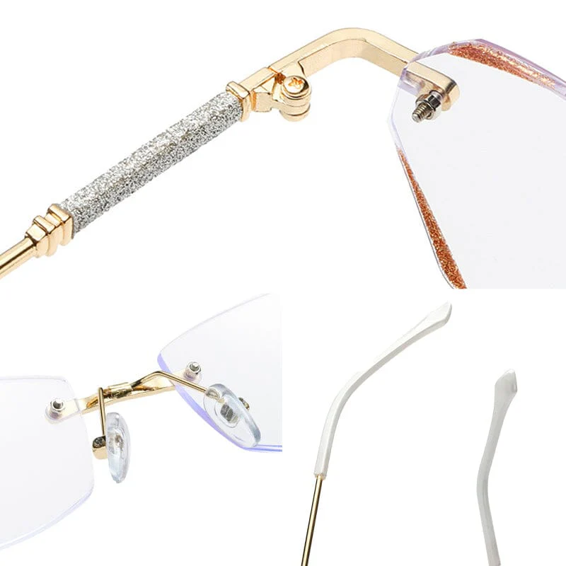 Fashionable Anti-blue Light Rimless Reading Glasses - Image 10
