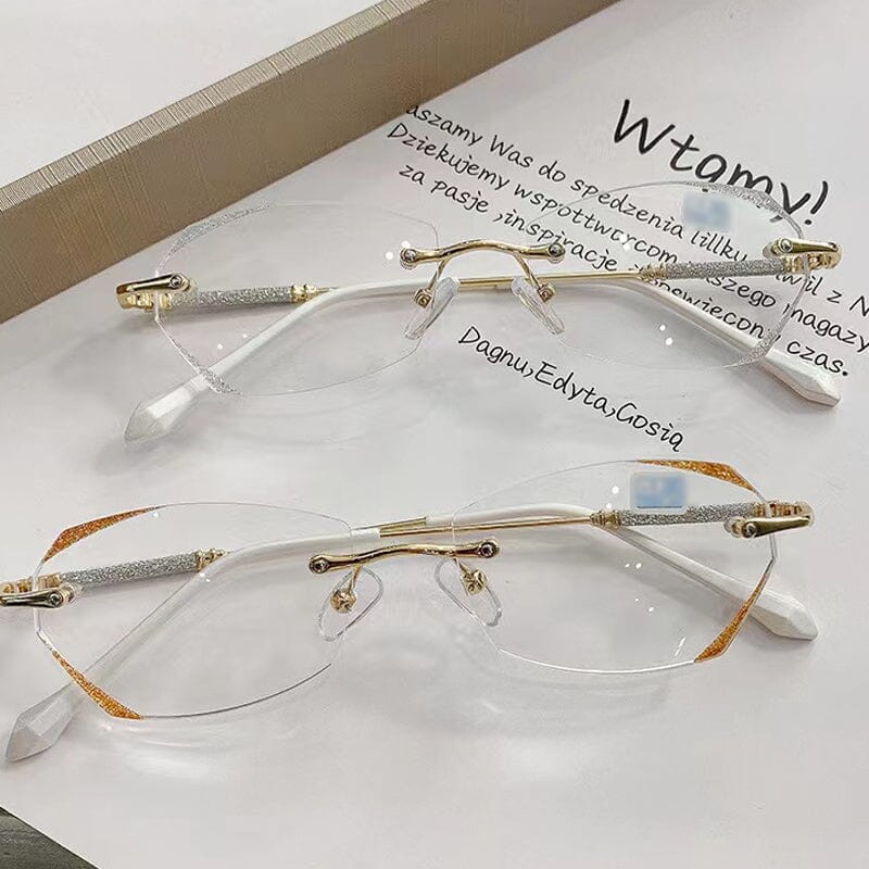 Fashionable Anti-blue Light Rimless Reading Glasses - Image 3