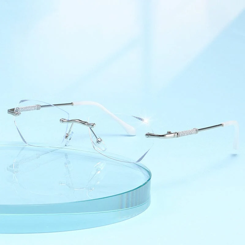 Fashionable Anti-blue Light Rimless Reading Glasses - Image 9