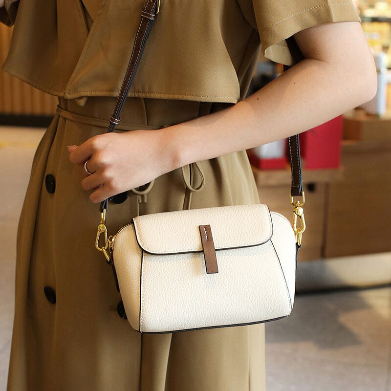 Light Luxury Soft Leather Crossbody Bag - Image 12