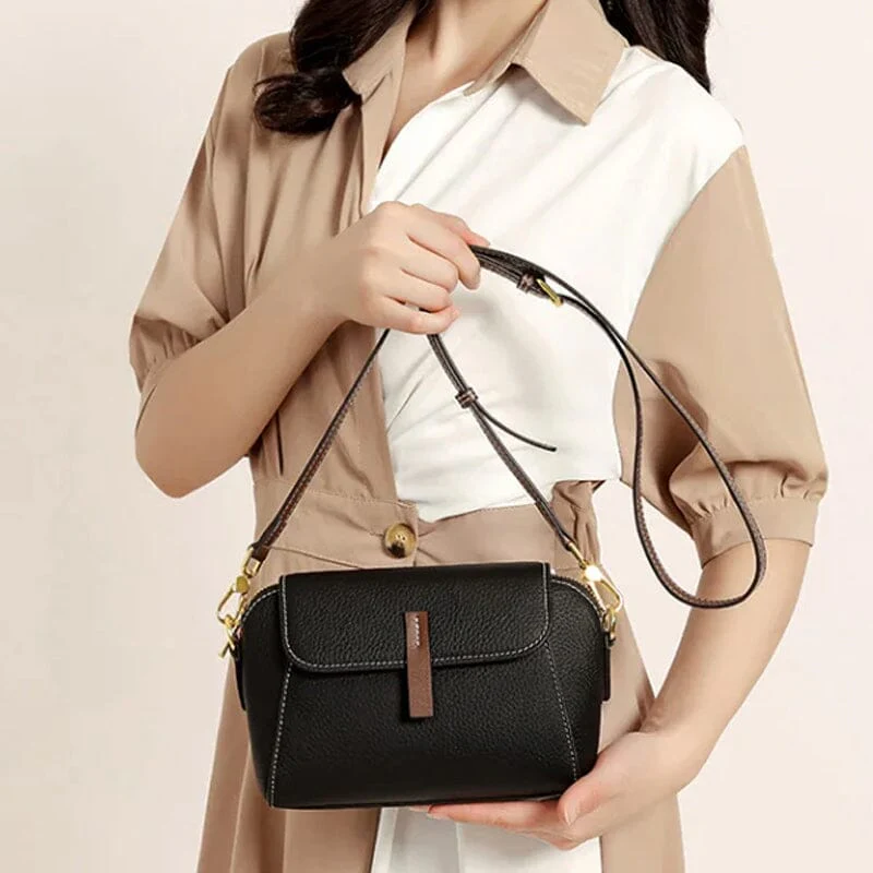 Light Luxury Soft Leather Crossbody Bag - Image 3