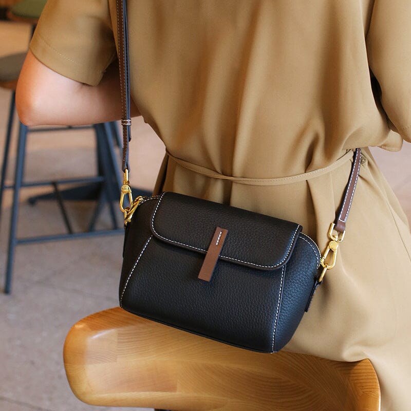 Light Luxury Soft Leather Crossbody Bag - Image 9