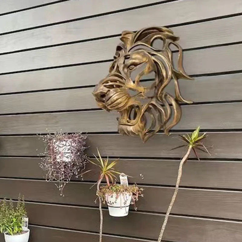 Lion Head Wall Mounted Art - Image 4