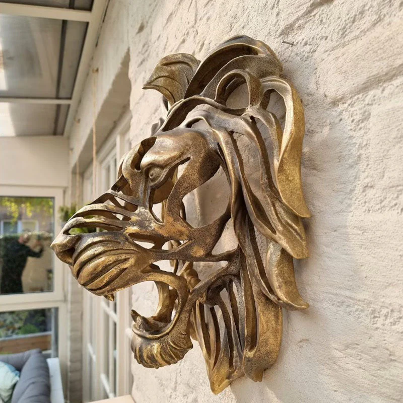 Lion Head Wall Mounted Art - Image 6
