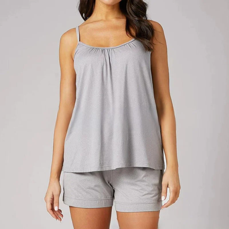 Loose-fitting Tank Top With Built-in Bra - Image 18