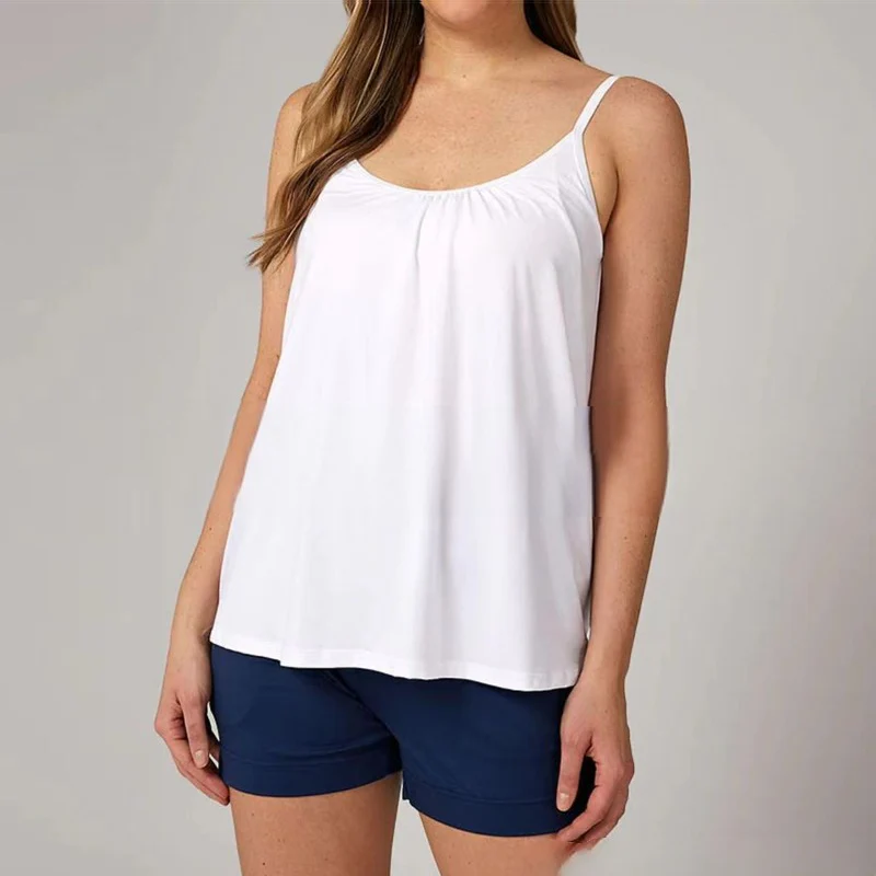 Loose-fitting Tank Top With Built-in Bra - Image 20