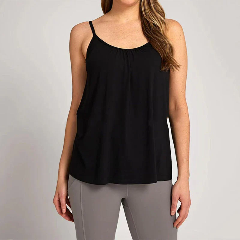 Loose-fitting Tank Top With Built-in Bra - Image 8