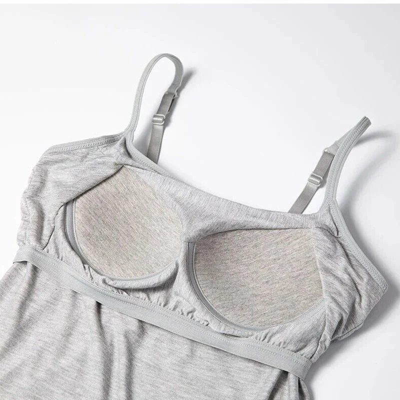 Loose-fitting Tank Top With Built-in Bra - Image 9