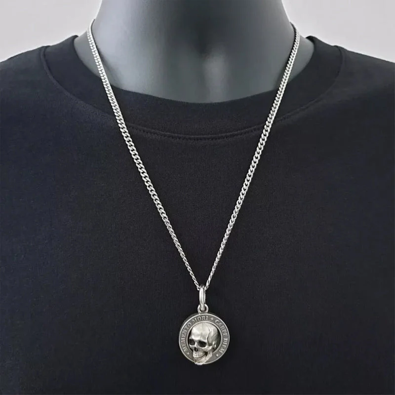 Memento Mori Skull Pendant - Image 7