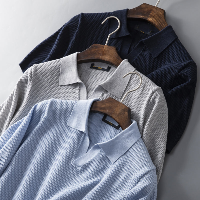 Men's Lapel Short Sleeve Polo Shirt - Image 5