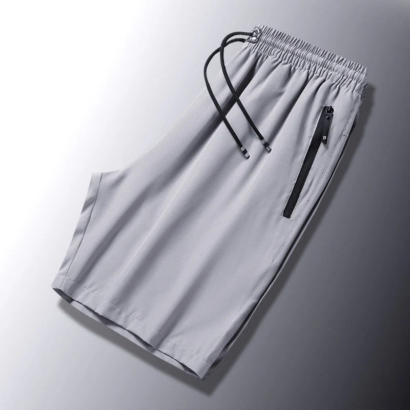 Men's Plus Size Ice Silk Stretch Shorts - Image 4
