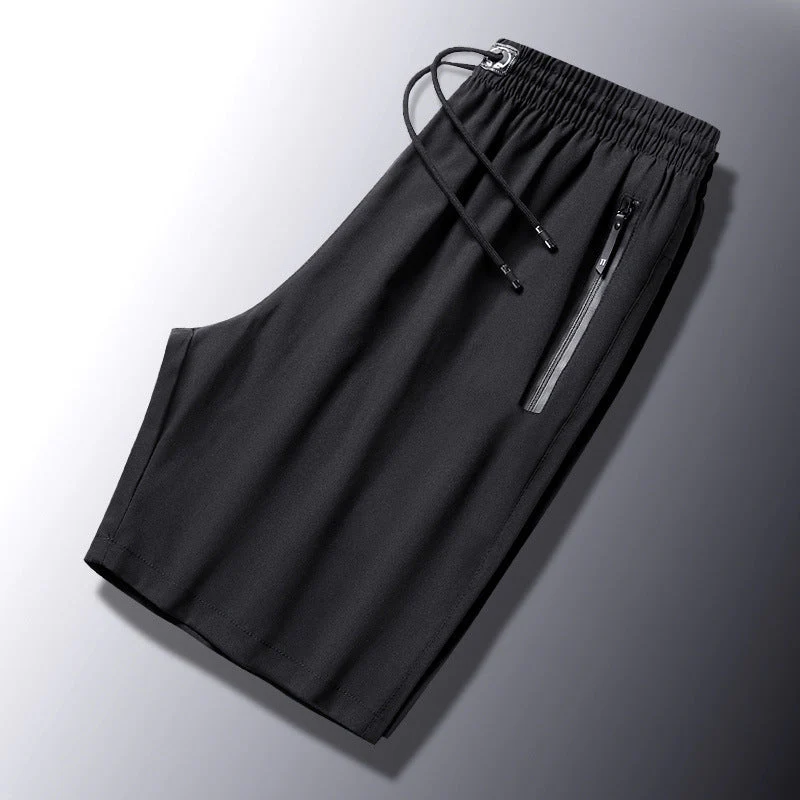 Men's Plus Size Ice Silk Stretch Shorts - Image 5