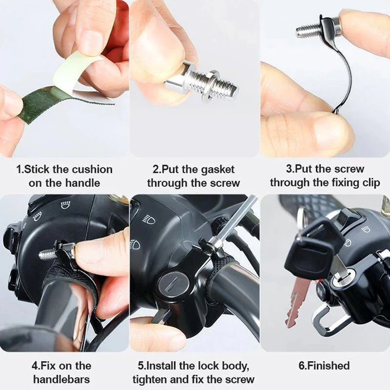 Multifunctional Motorcycle Helmet Lock - Image 7
