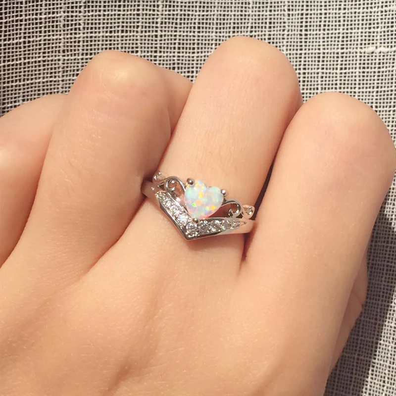 Opal Heart Ring - Image 4