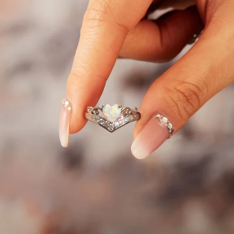 Opal Heart Ring - Image 7