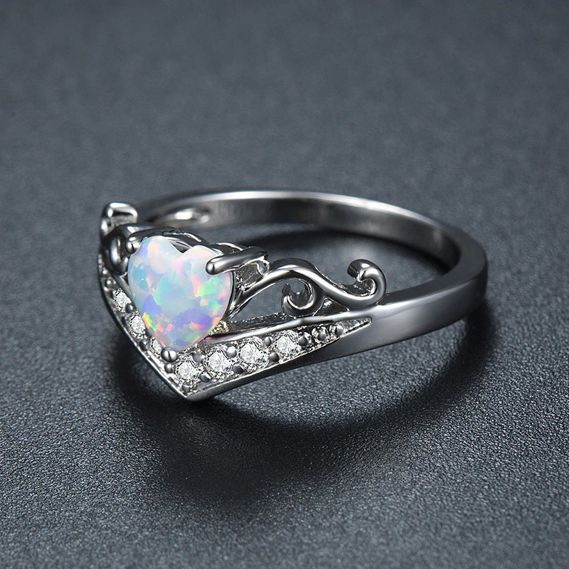Opal Heart Ring - Image 8