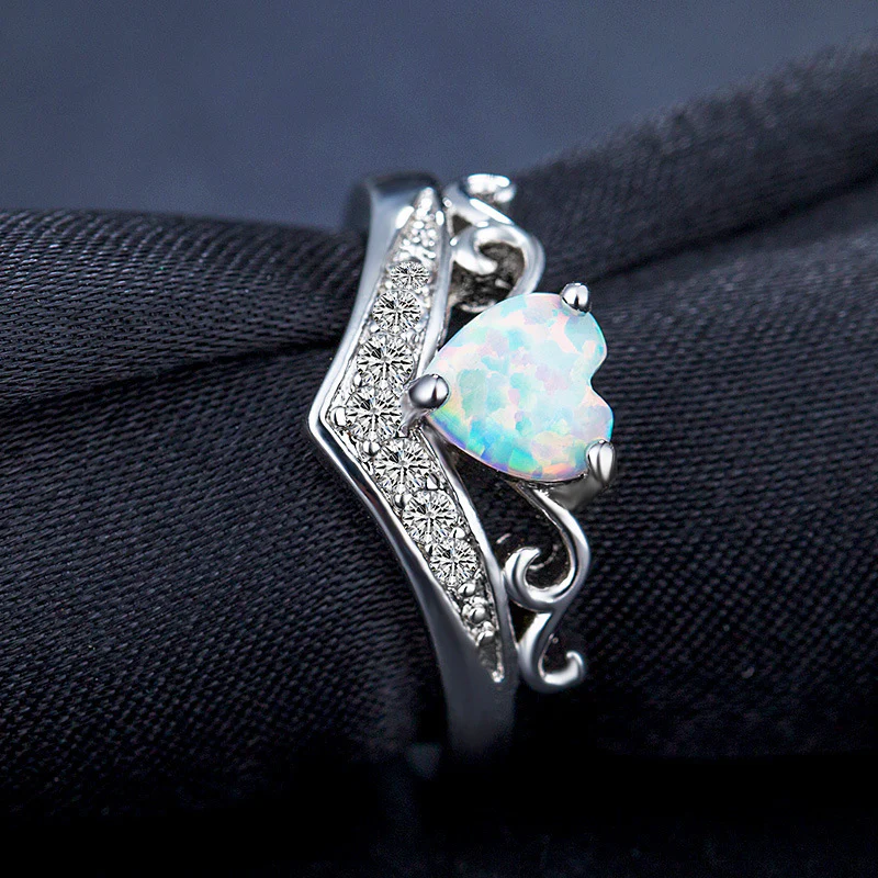 Opal Heart Ring - Image 9