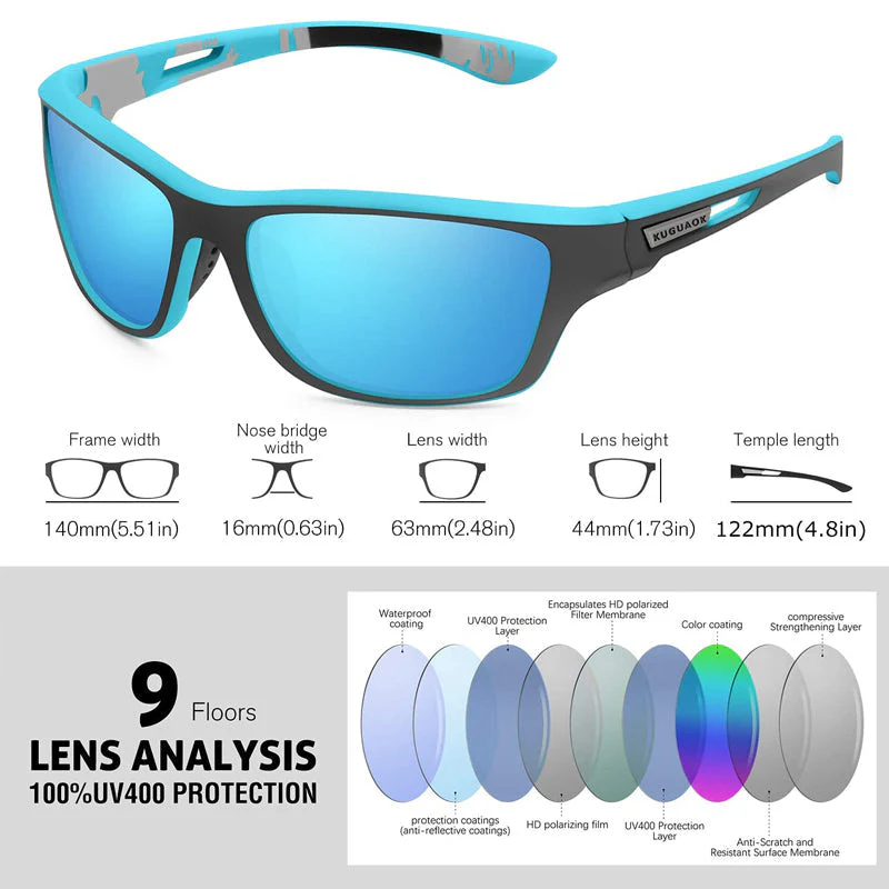 Outdoor Sports Sunglasses with Anti-glare Polarized Lens - Image 7
