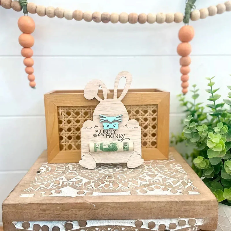 Personalized Cute Easter Bunny Money Holder - Image 4