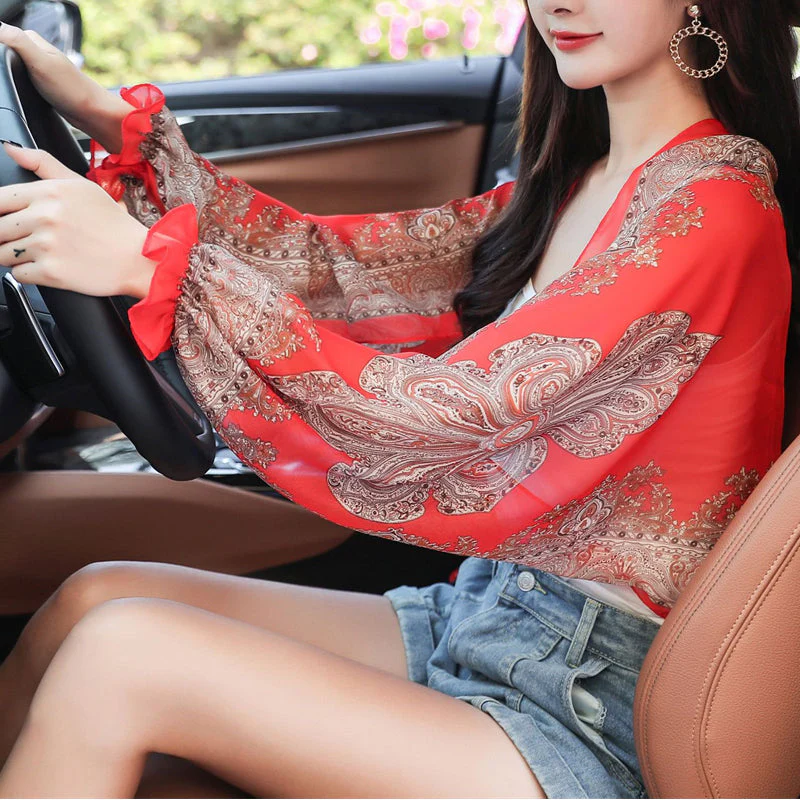 Ultralight Breathable Sunproof Sleeve Shawl - Image 15