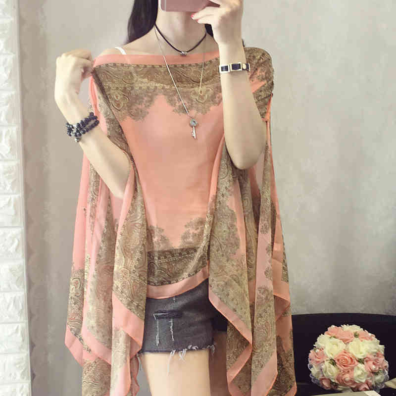 Versatile Sun Protection Chiffon Shawl - Image 8
