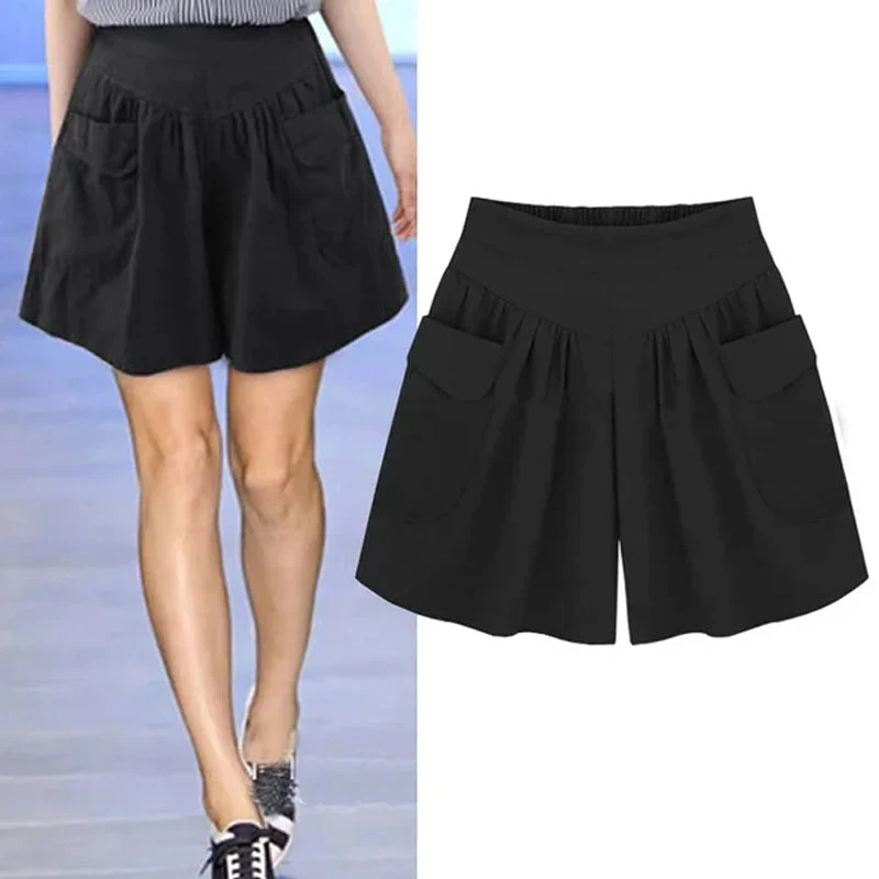 Women Beach Casual Hot Shorts with Elastic Waistband - Image 3