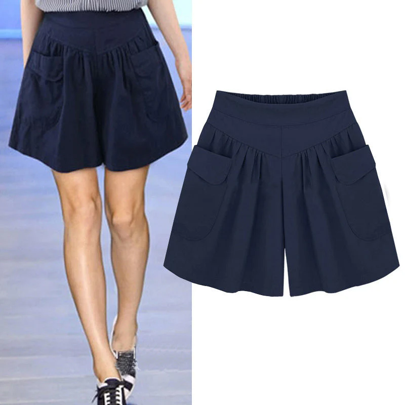 Women Beach Casual Hot Shorts with Elastic Waistband - Image 4
