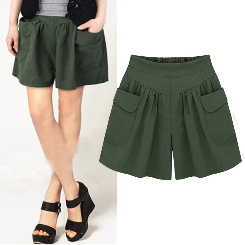 Women Beach Casual Hot Shorts with Elastic Waistband - Image 5
