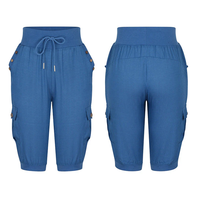 Women's Drawstring Cargo Pants - Image 30