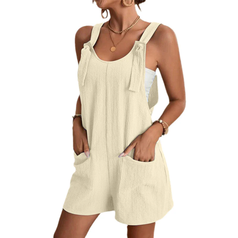 Women's Stylish Casual U Neck Short Jumpsuits - Image 12