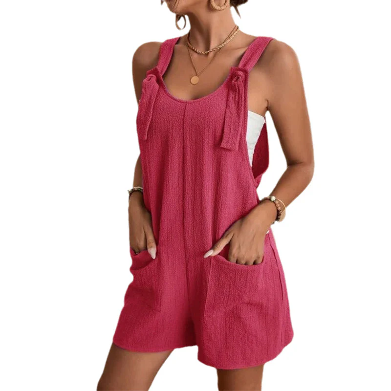 Women's Stylish Casual U Neck Short Jumpsuits - Image 13