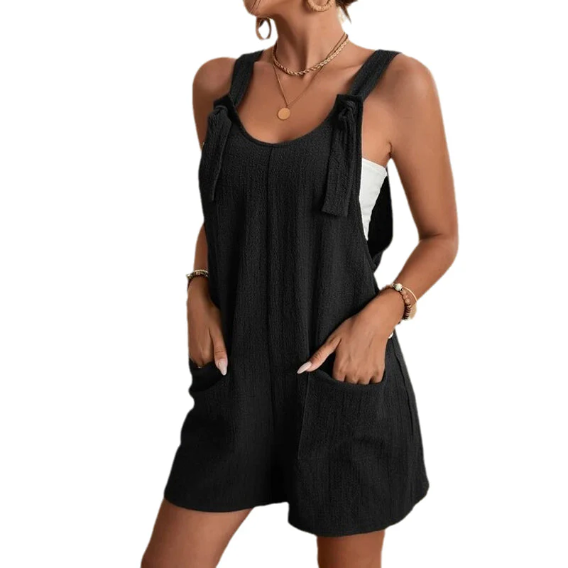 Women's Stylish Casual U Neck Short Jumpsuits - Image 14