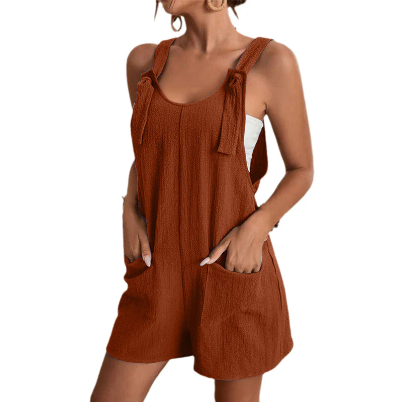 Women's Stylish Casual U Neck Short Jumpsuits - Image 15